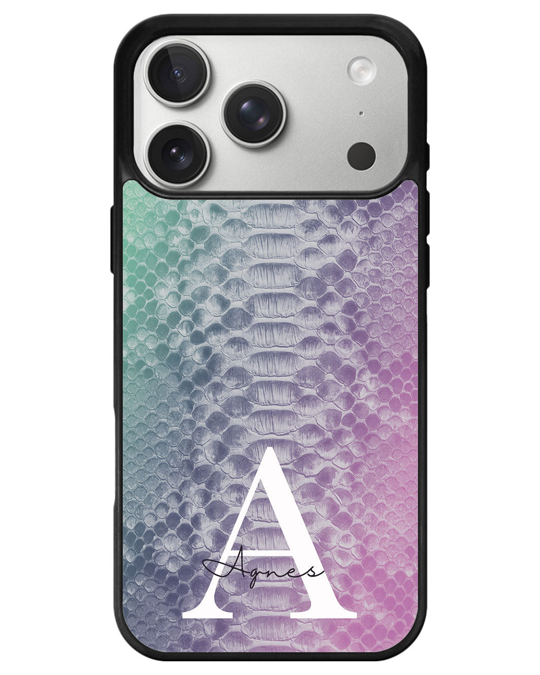 iPhone Premium Glam Case - Mint Lilac Serpentine