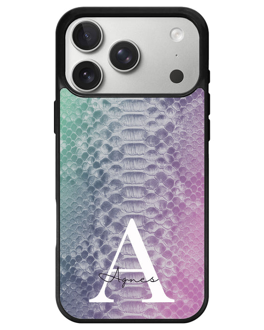 iPhone Premium Glam Case - Mint Lilac Serpentine