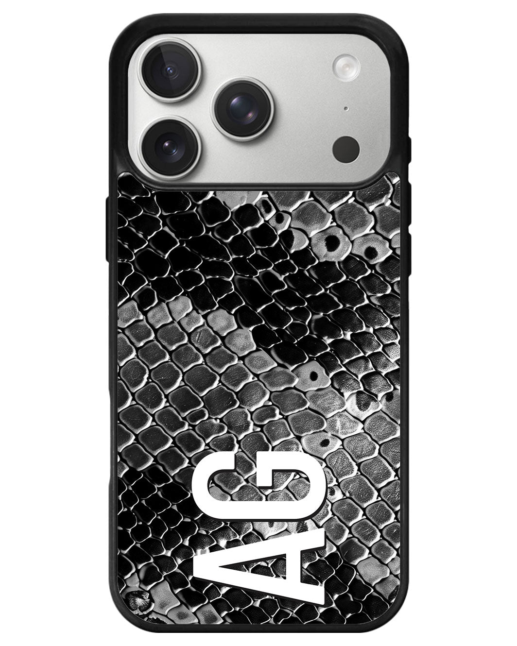 iPhone Premium Glam Case - Noir Serpentine