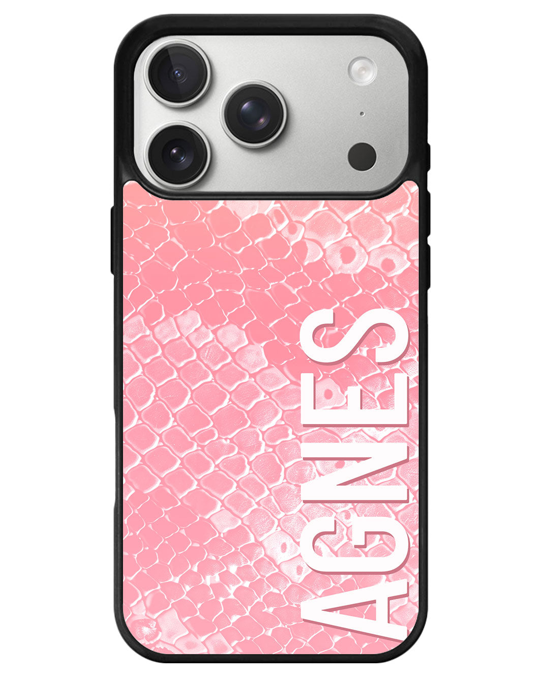 iPhone Premium Glam Case - Peach Serpentine
