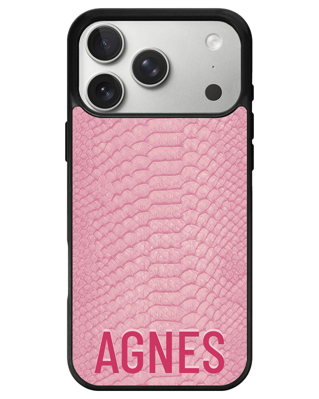 iPhone Premium Glam Case - Pink Serpentine