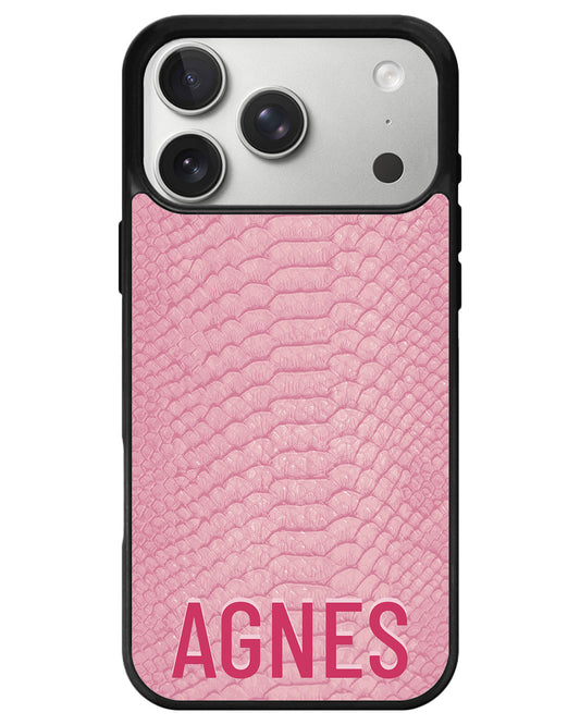 iPhone Premium Glam Case - Pink Serpentine
