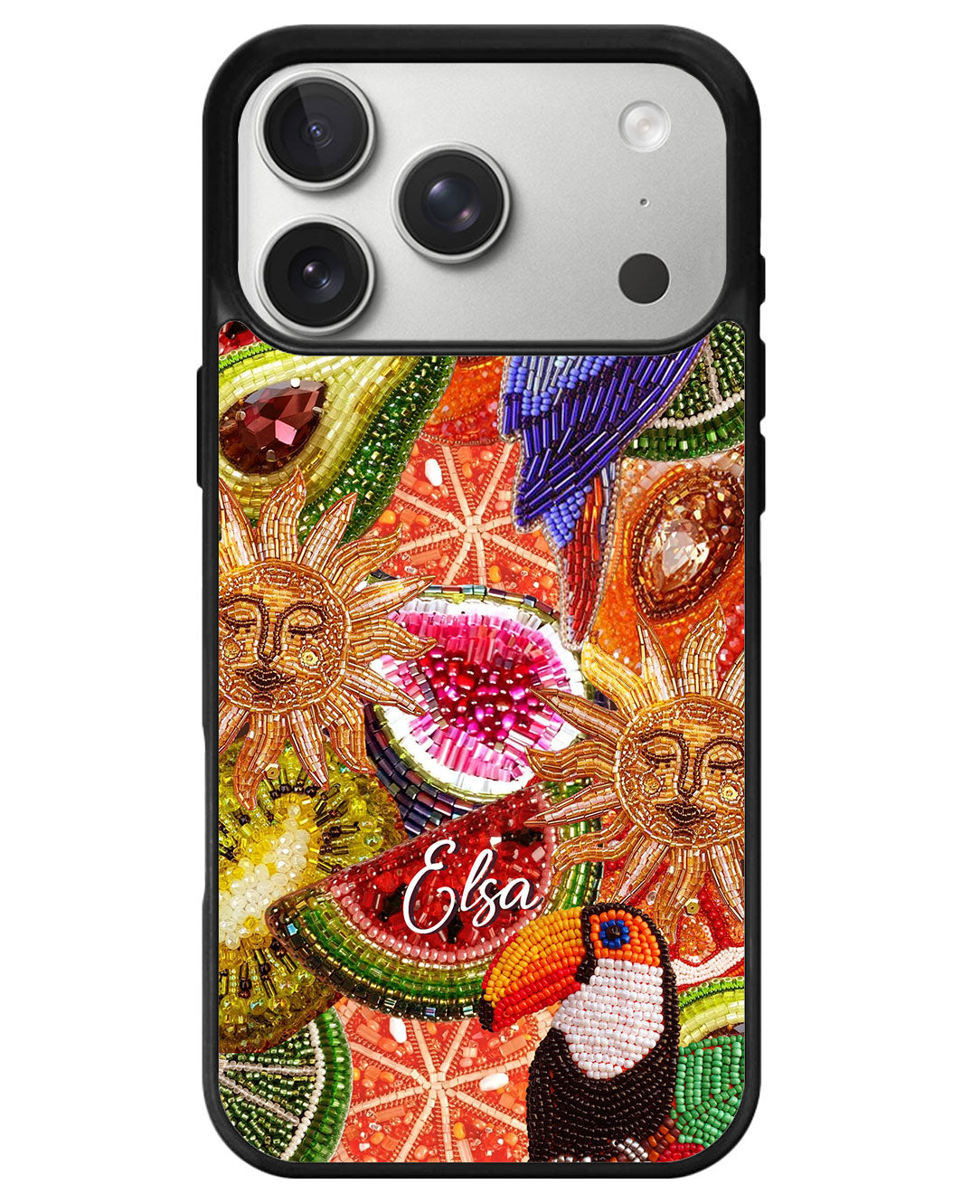 iPhone Premium Glam Case - Tropical Symphony