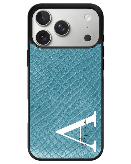 iPhone Premium Glam Case - Turquoise Serpentine