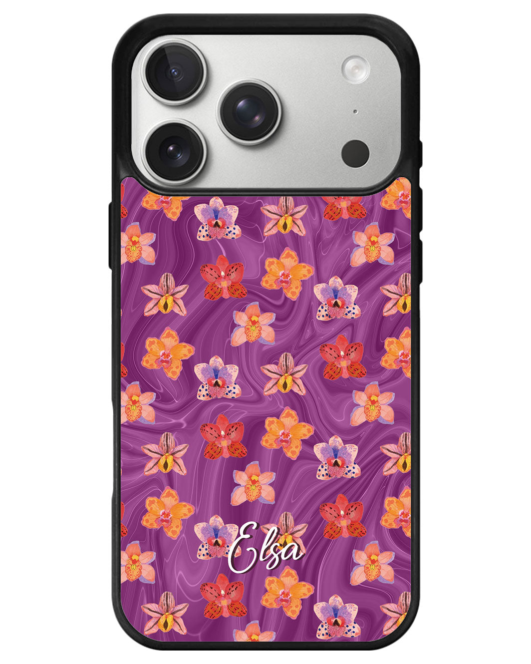 iPhone Premium Glam Case - Floral Twilight