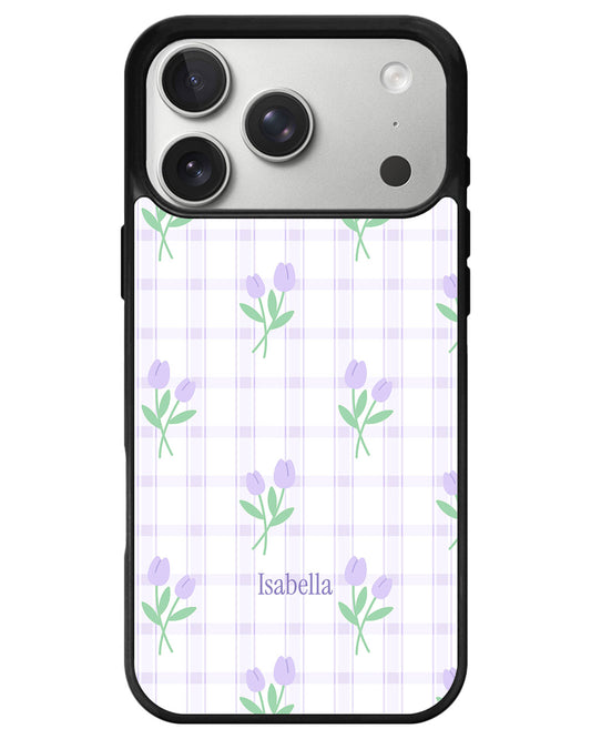 iPhone Premium Glam Case - Soft Tulips