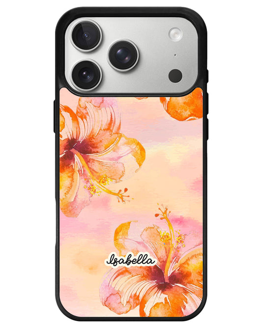 iPhone Premium Glam Case - Tropical Bloom