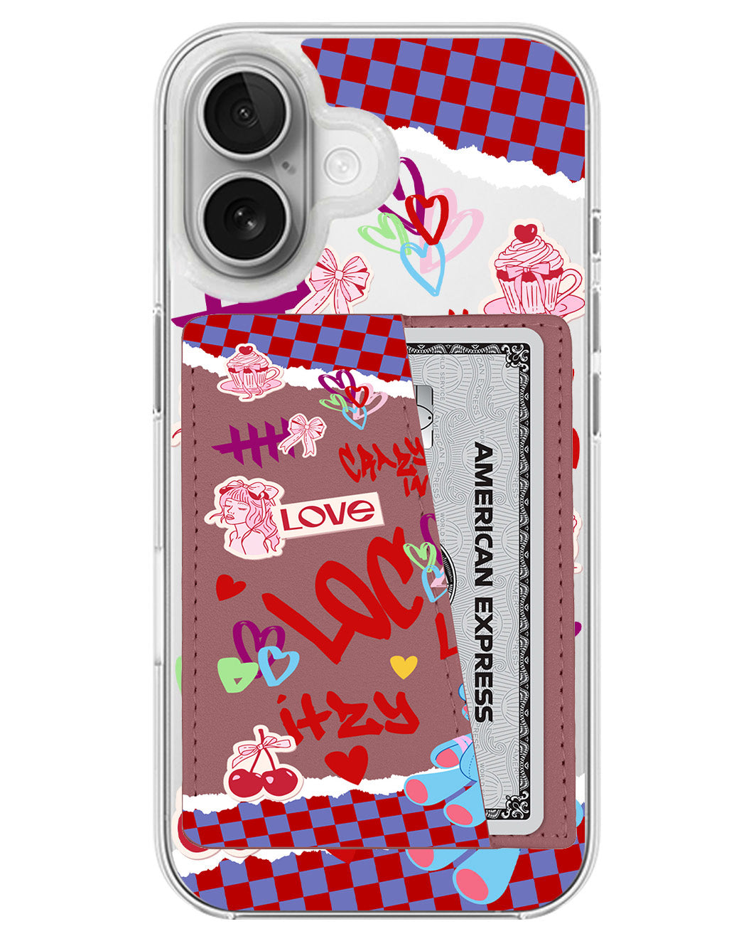 iPhone Leather Wallet Case - Itzy 1