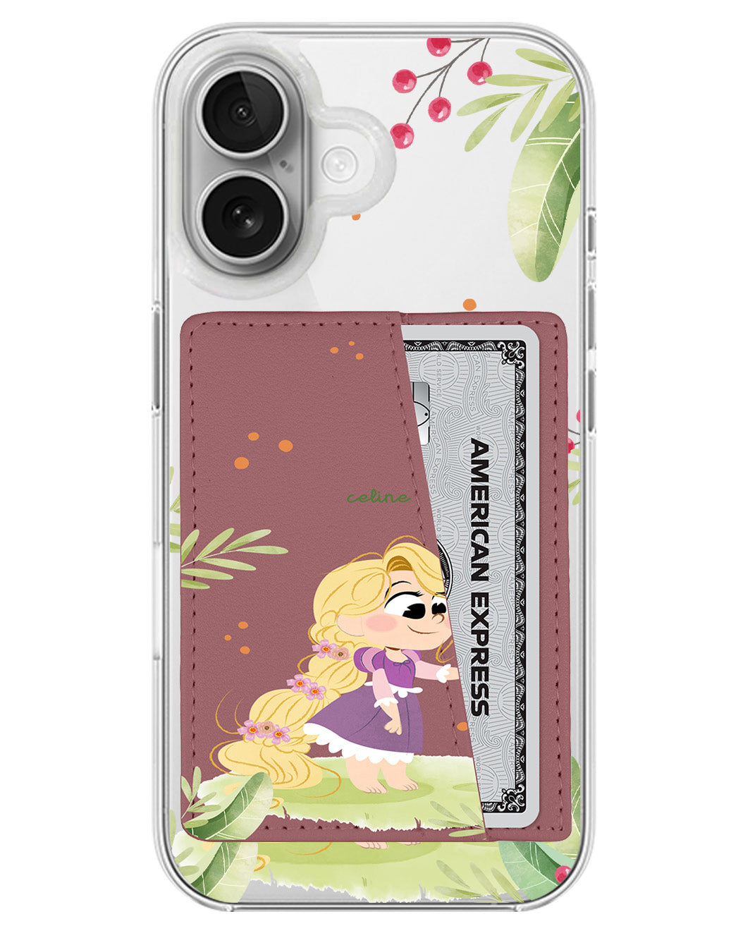 iPhone Leather Wallet Case - Rapunzel Pascal
