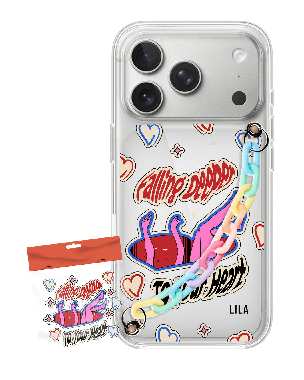 iPhone Chain Strap Case - Falling Deeper