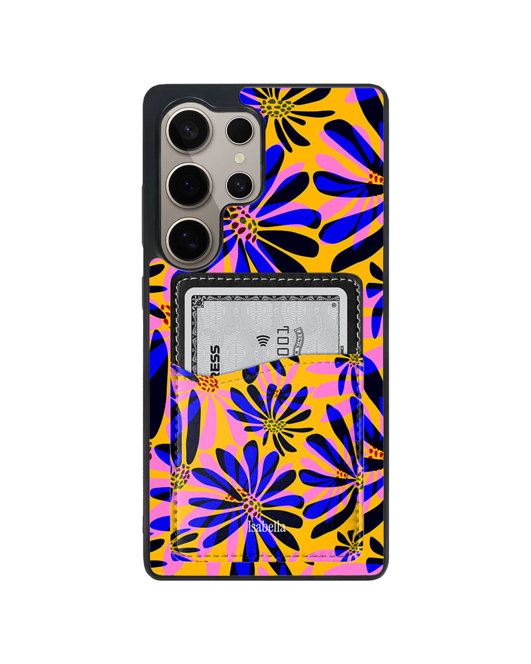 Android Phone Wallet Case - Funky daisy