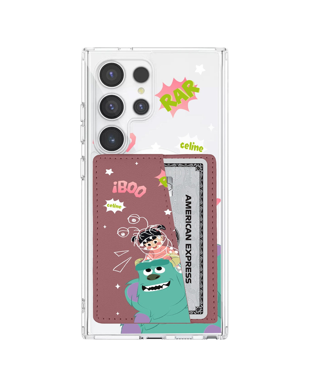 Android Leather Wallet Case - Monster Boo