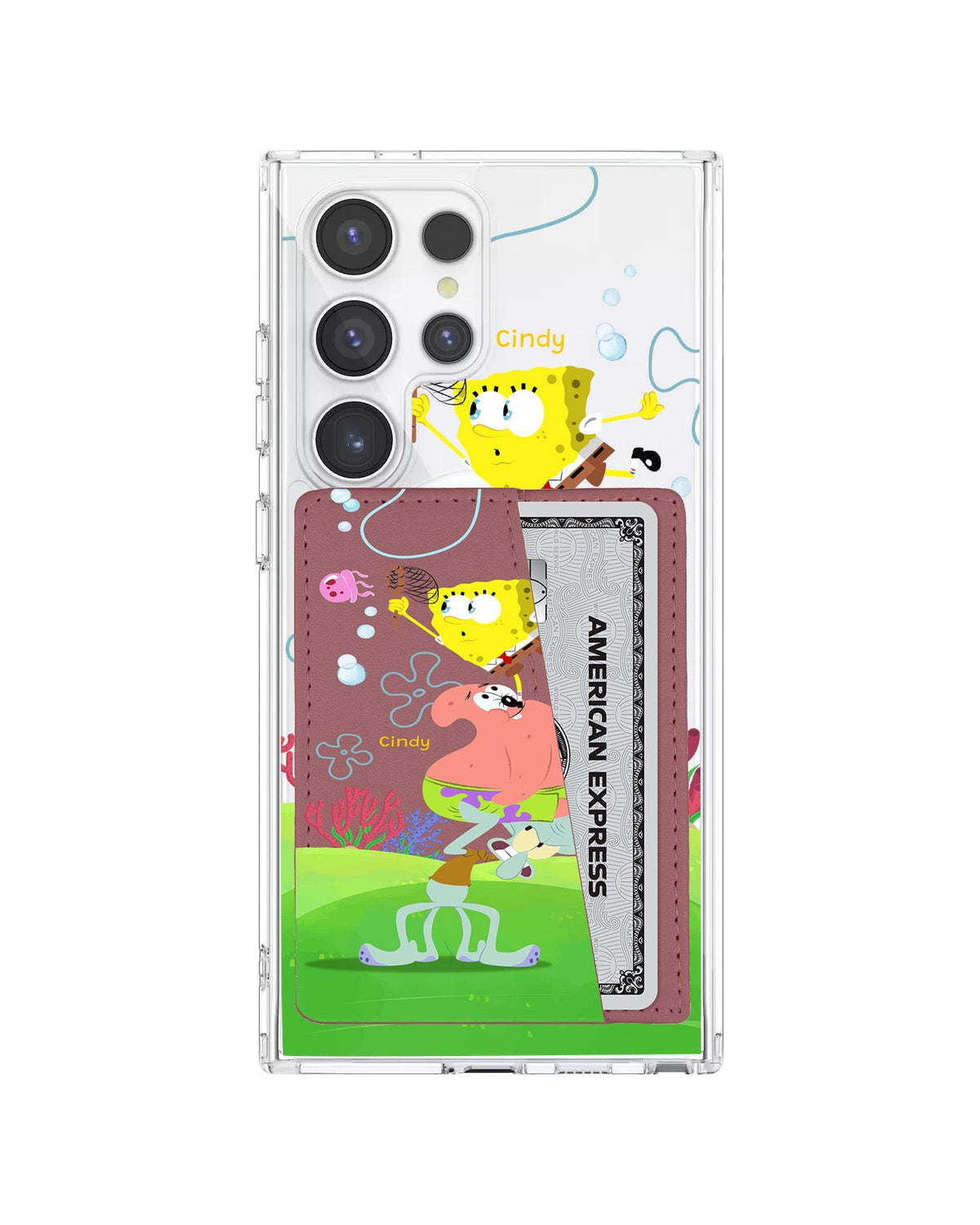 Android Leather Wallet Case - Spongebob 1