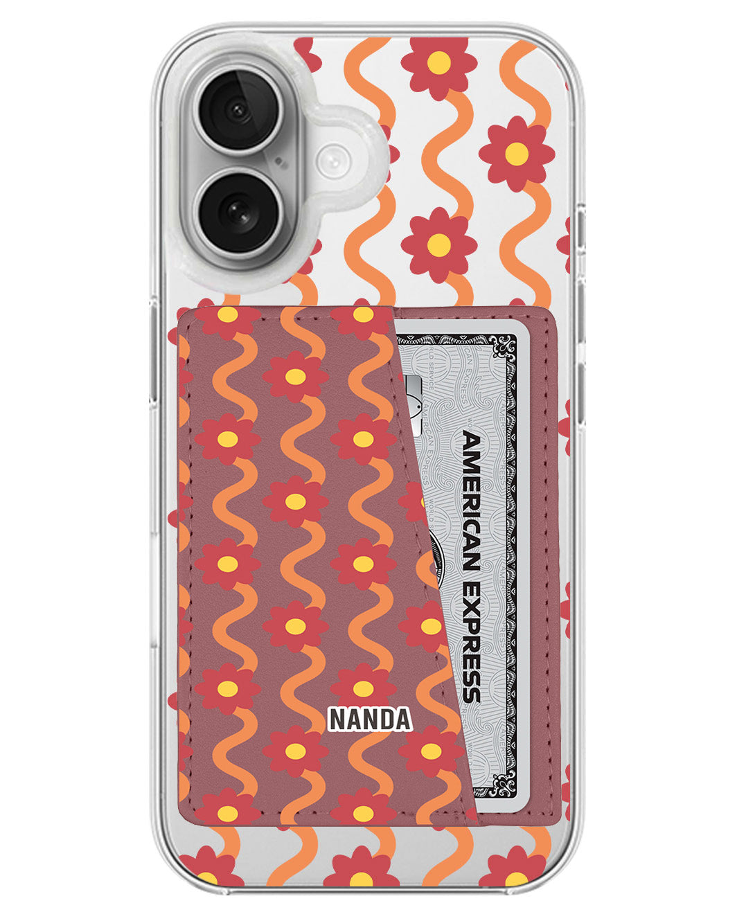 iPhone Leather Wallet Case - Marigold Melody