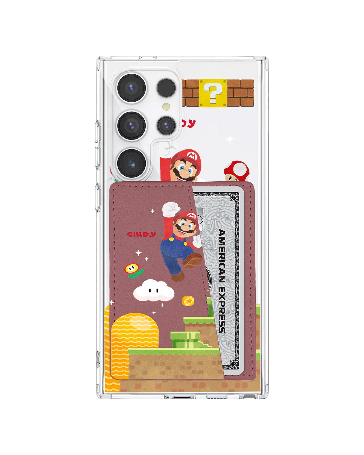 Android Leather Wallet Case - Its Me Mario