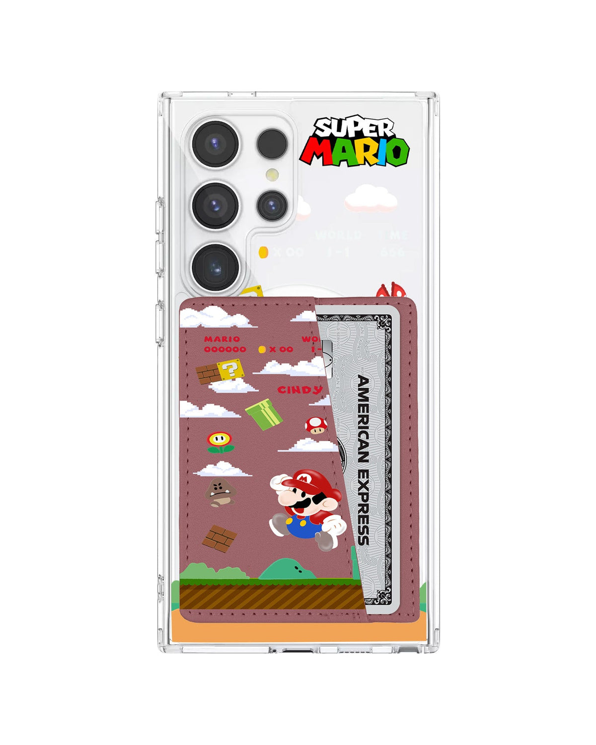 Android Leather Wallet Case - Play Mario