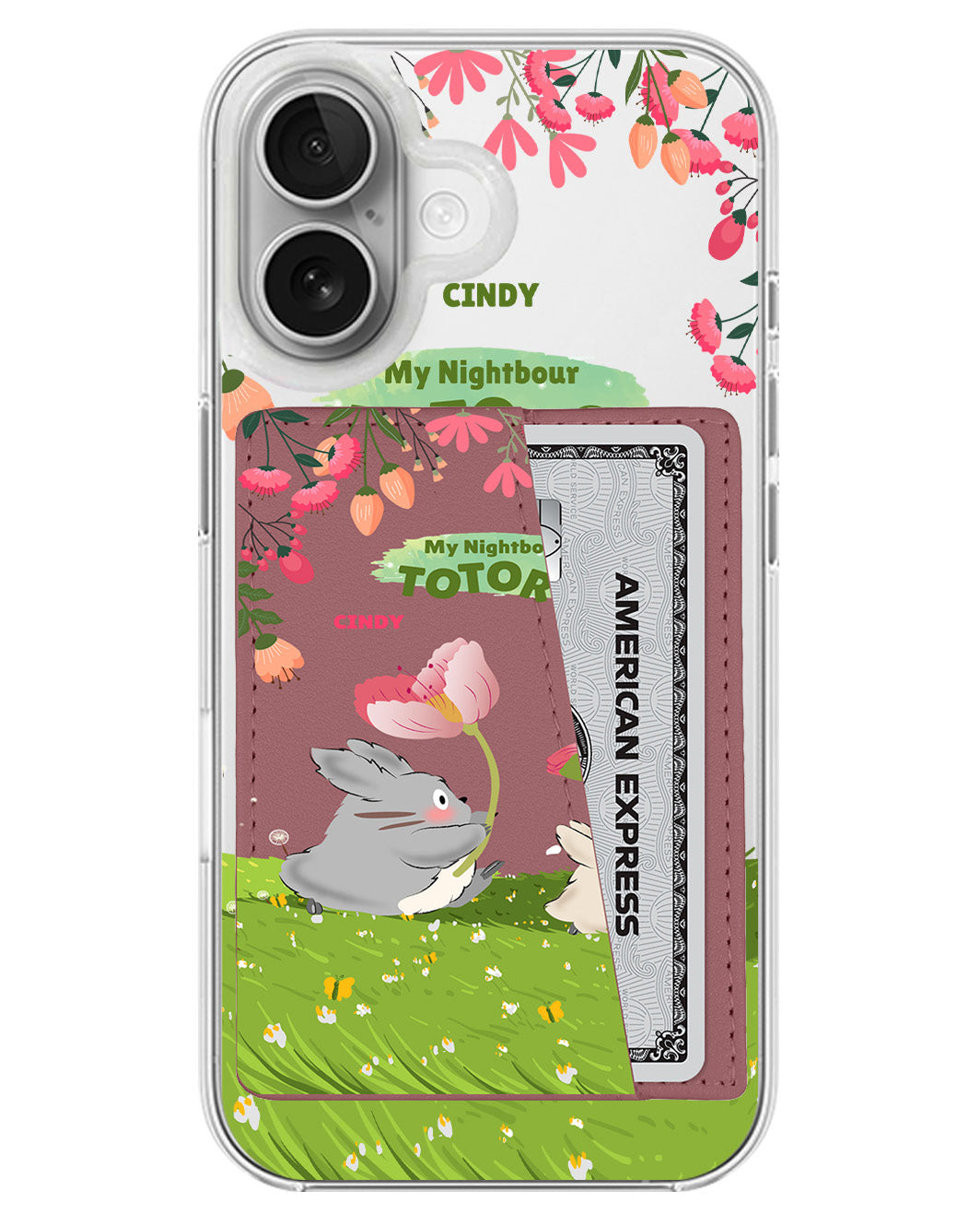 iPhone Leather Wallet Case - My Nightbour Totoro