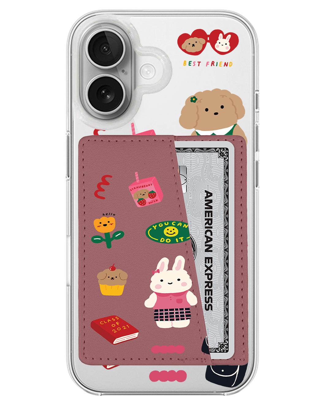 iPhone Leather Wallet Case - Class Of Bunny