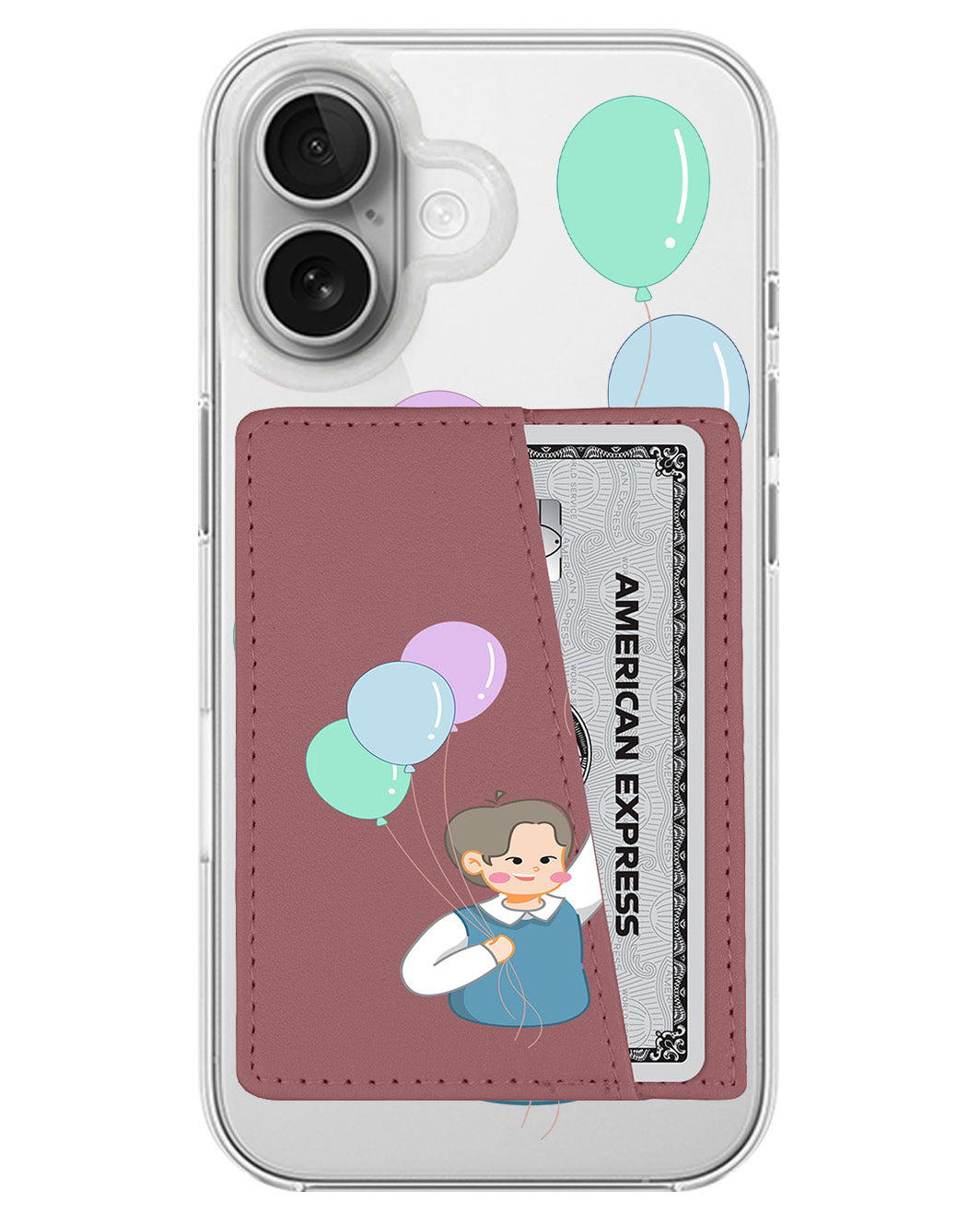 iPhone Leather Wallet Case - Ted