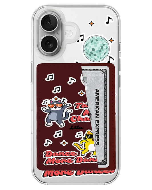 iPhone Leather Wallet Case - Dance Pawty