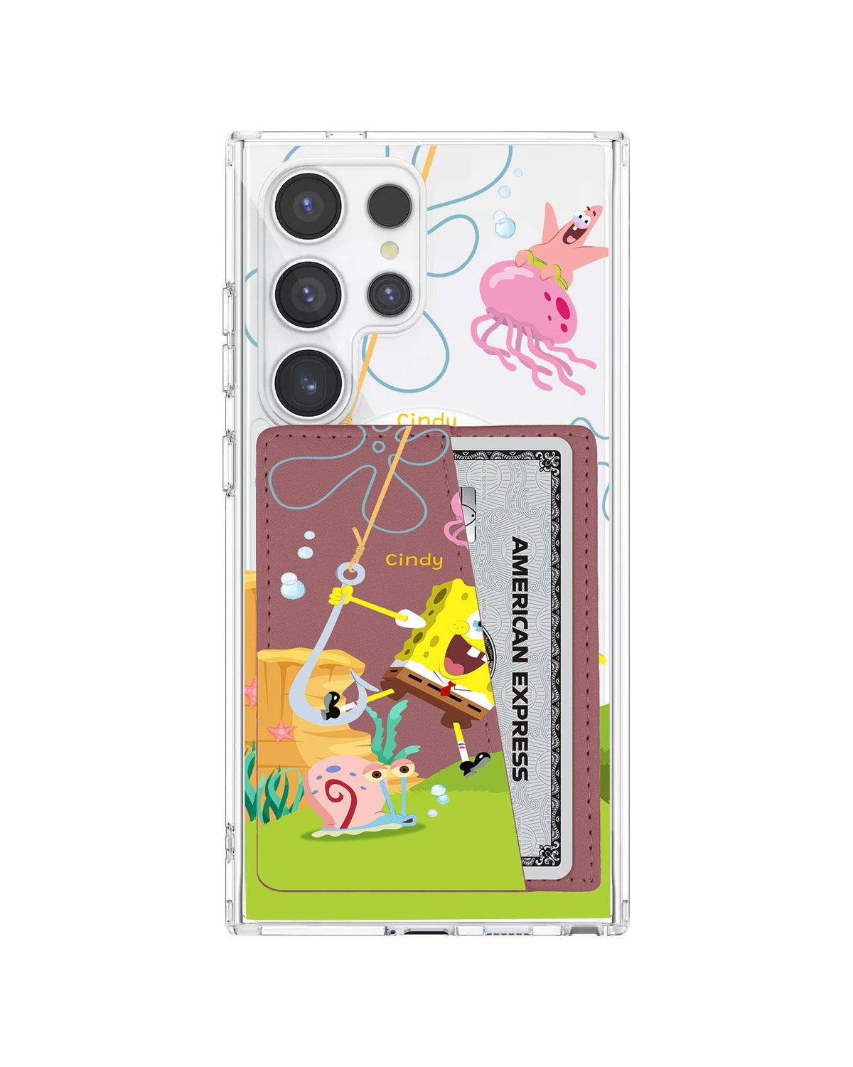 Android Leather Wallet Case - Spongebob 2