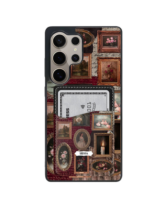 Android Phone Wallet Case - Haunted canvas