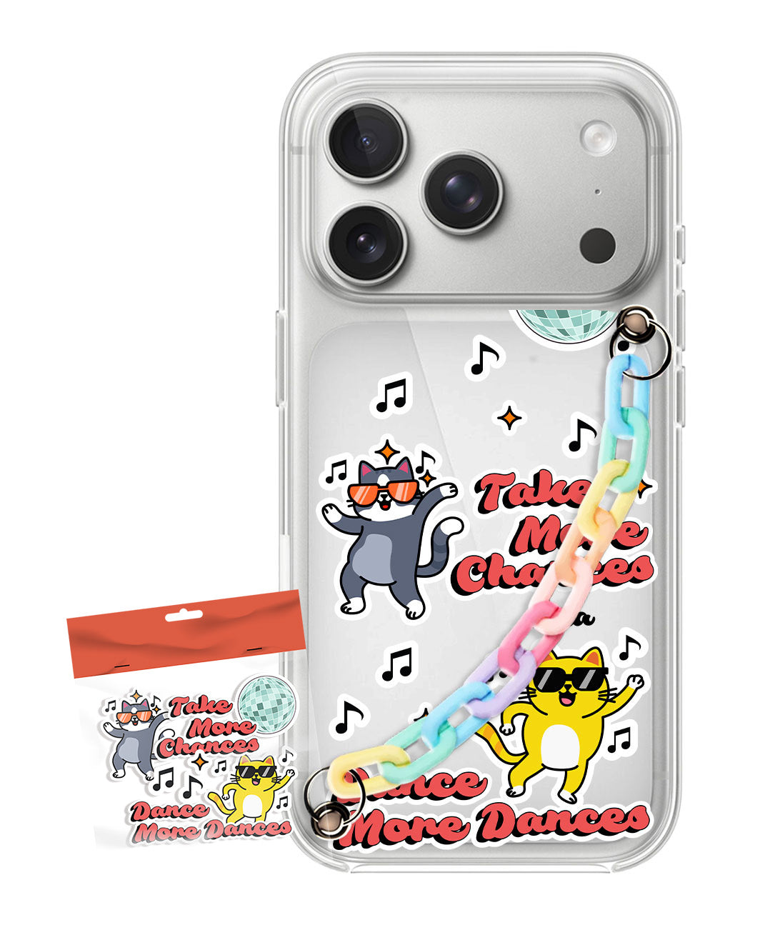 iPhone Chain Strap Case - Dance Pawty