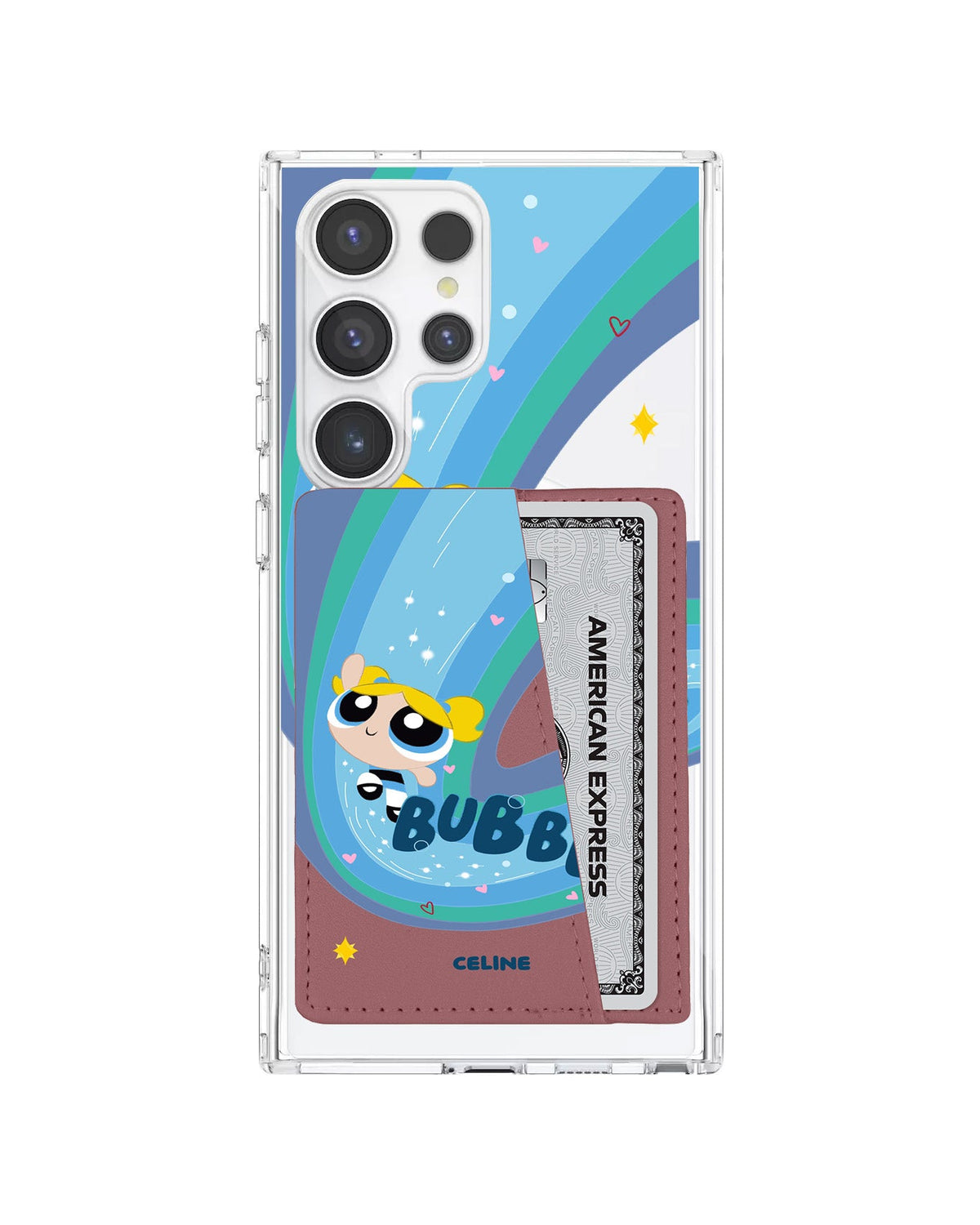 Android Leather Wallet Case - Bubbles