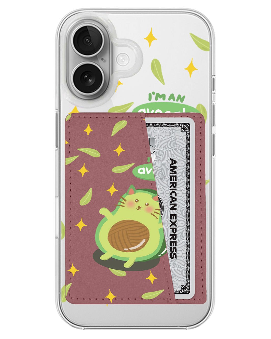 iPhone Leather Wallet Case - Avo