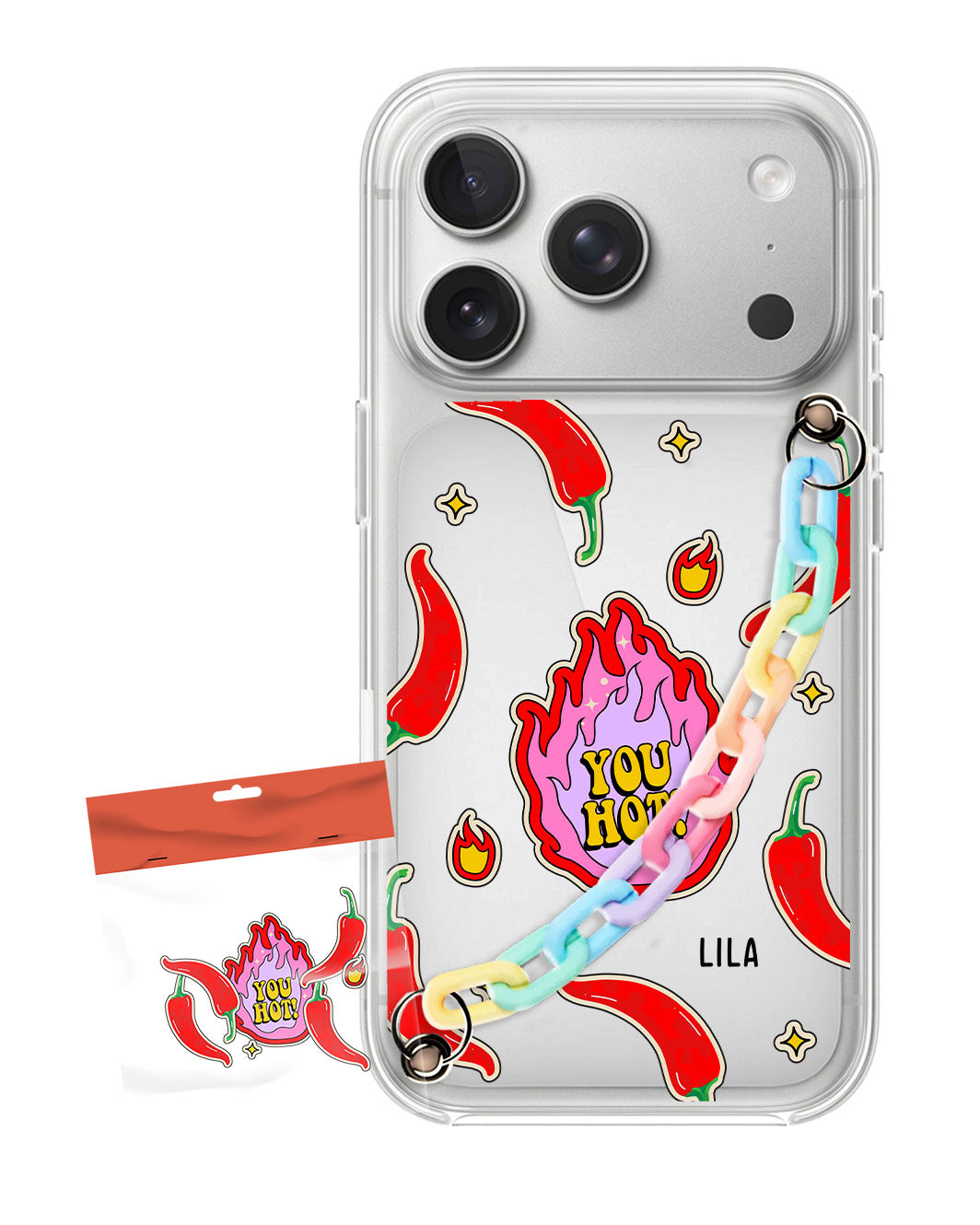 iPhone Chain Strap Case - Too Hot To Handle