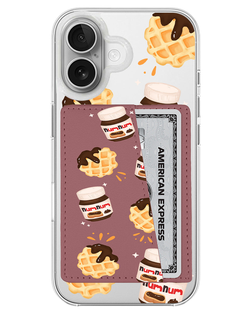 iPhone Leather Wallet Case - Num Num