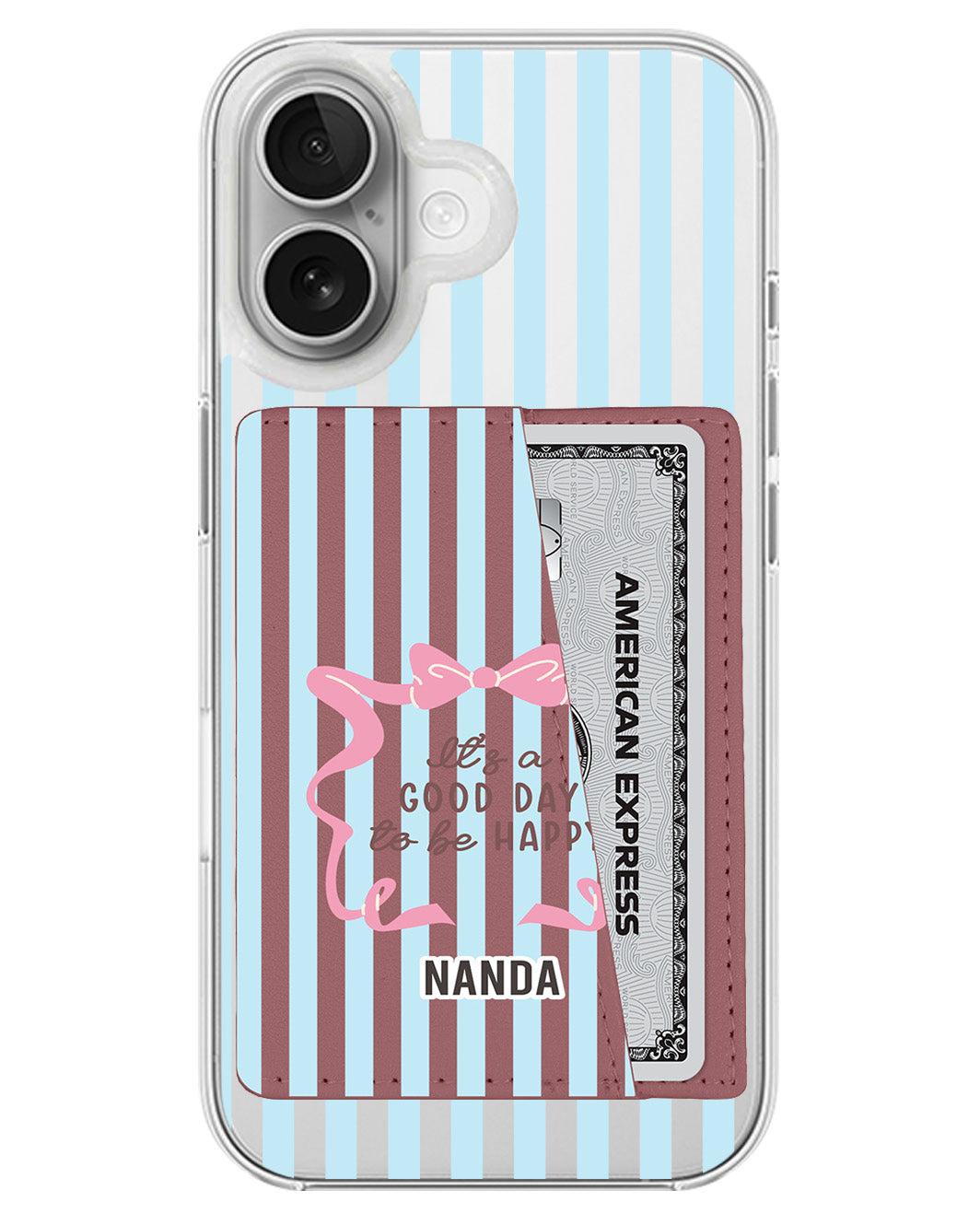 iPhone Leather Wallet Case - Good Day Energy