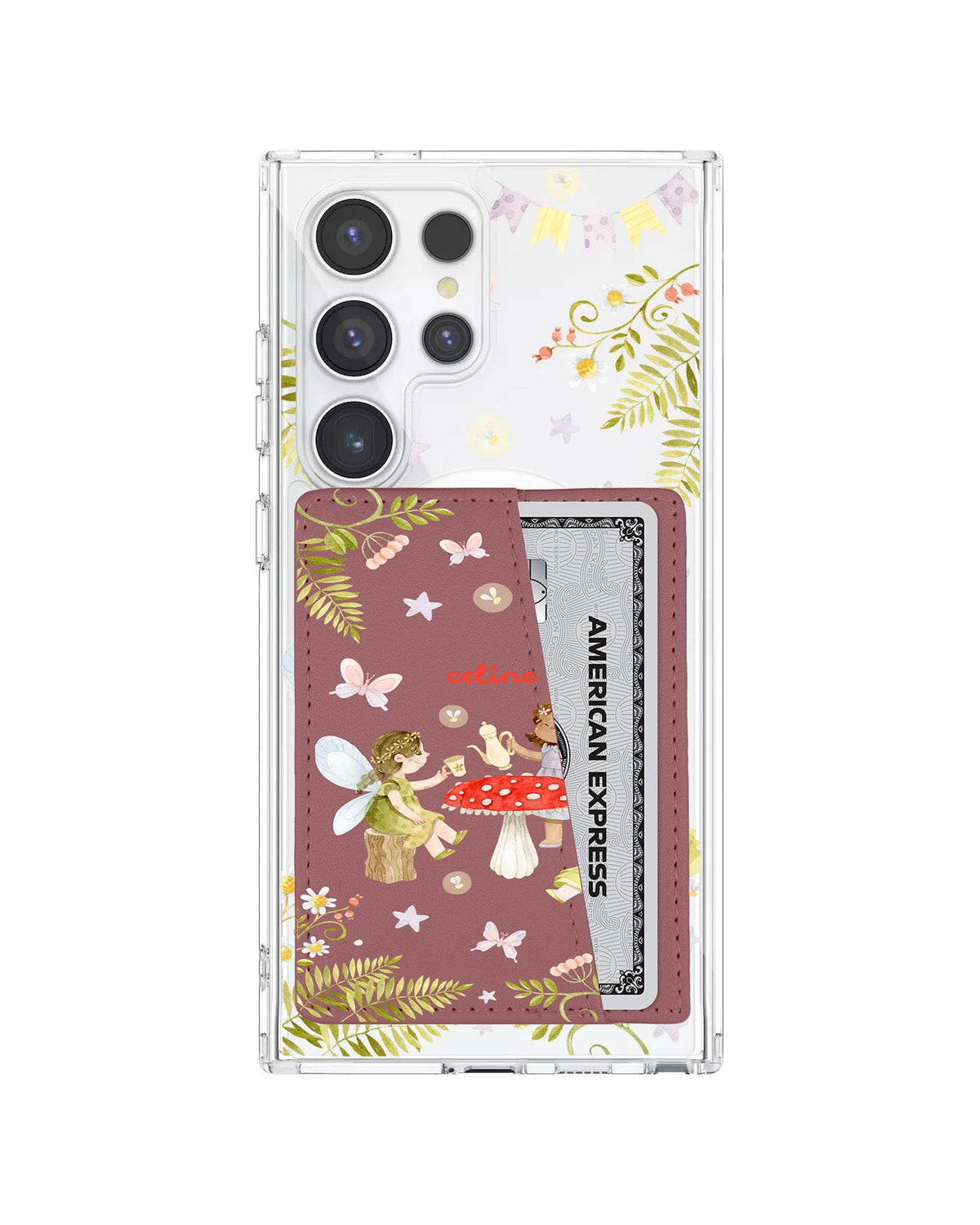 Android Leather Wallet Case - Tea Party