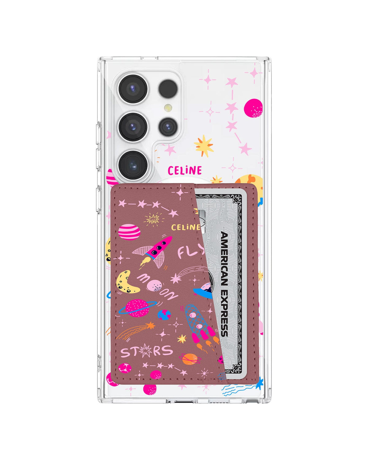 Android Leather Wallet Case - Happy Space