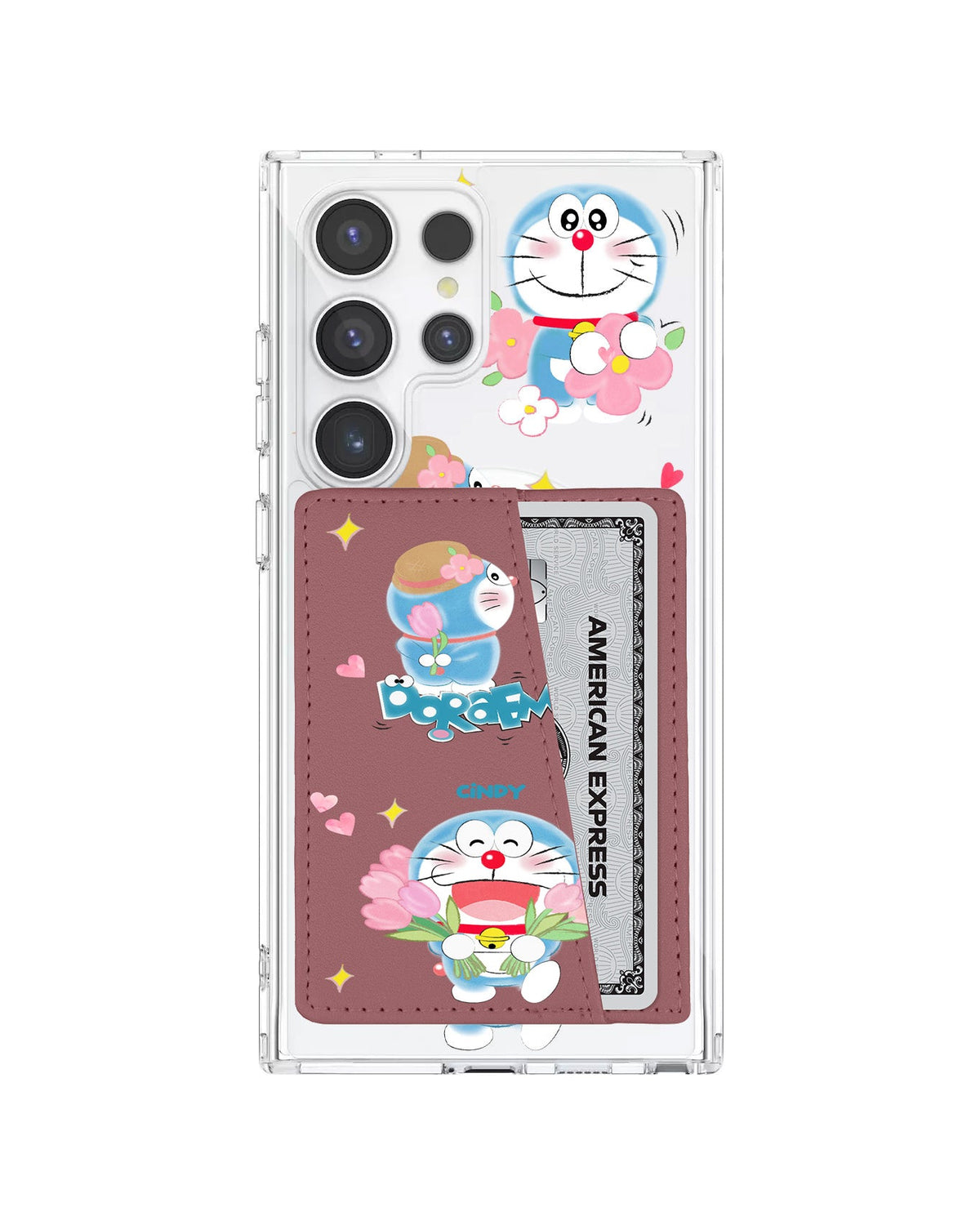 Android Leather Wallet Case - Fall In Love Dora