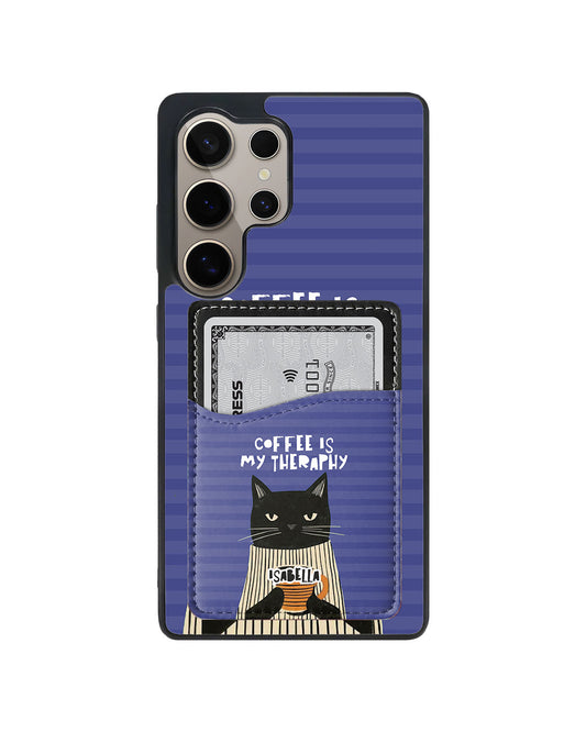 Android Phone Wallet Case - Cat brew