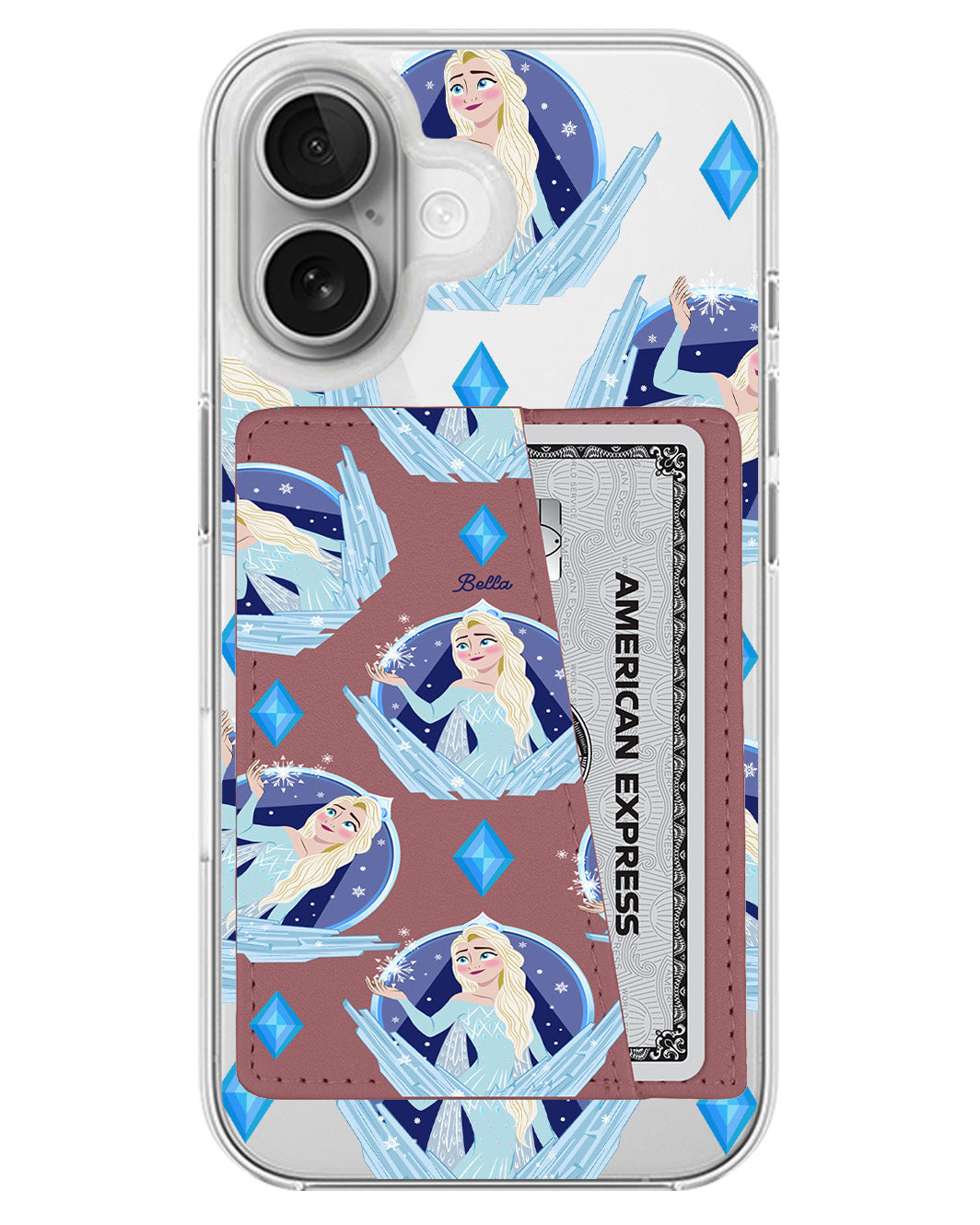 iPhone Leather Wallet Case - Elsa
