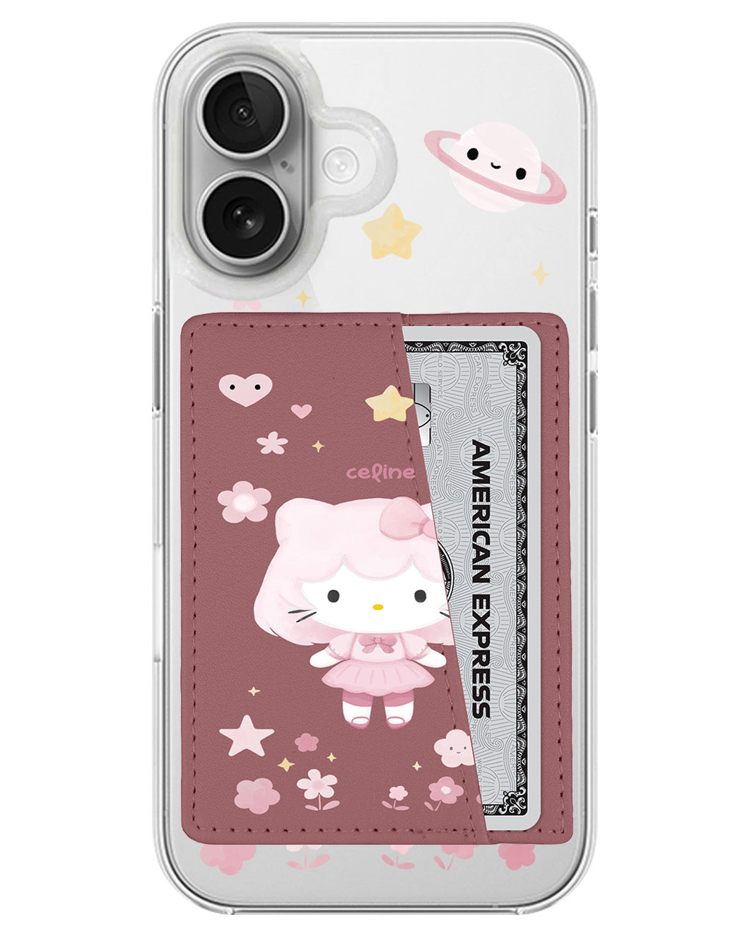 iPhone Leather Wallet Case - Hello Kitty