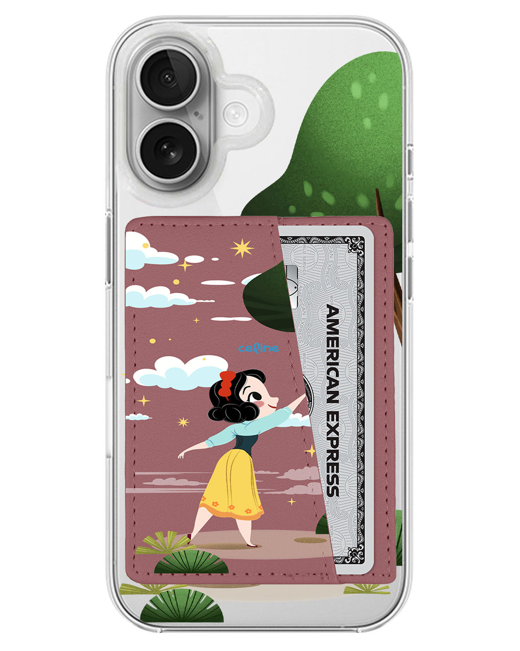 iPhone Leather Wallet Case - Snow White