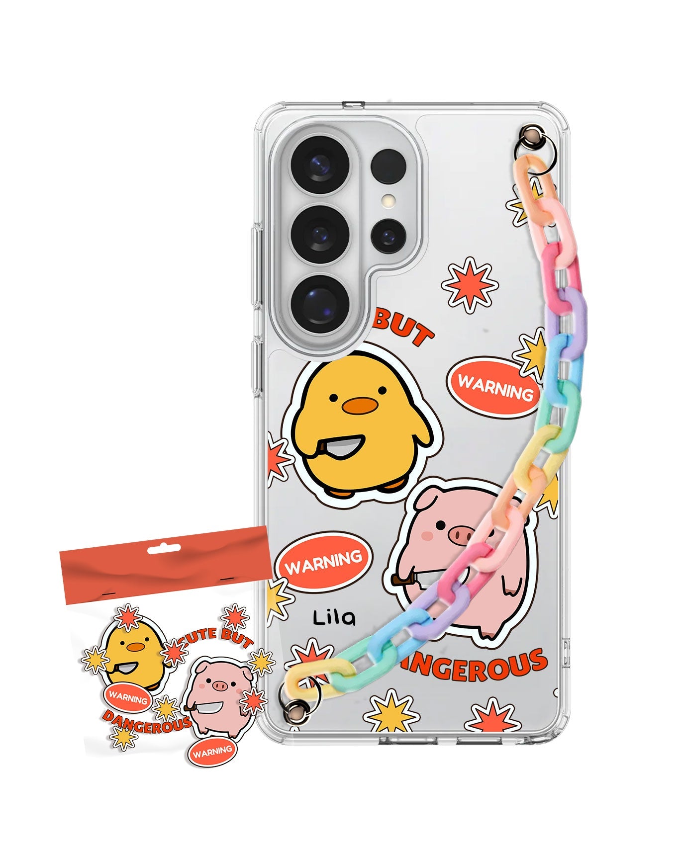 Android Chain Strap Case - Cute But Dangerous