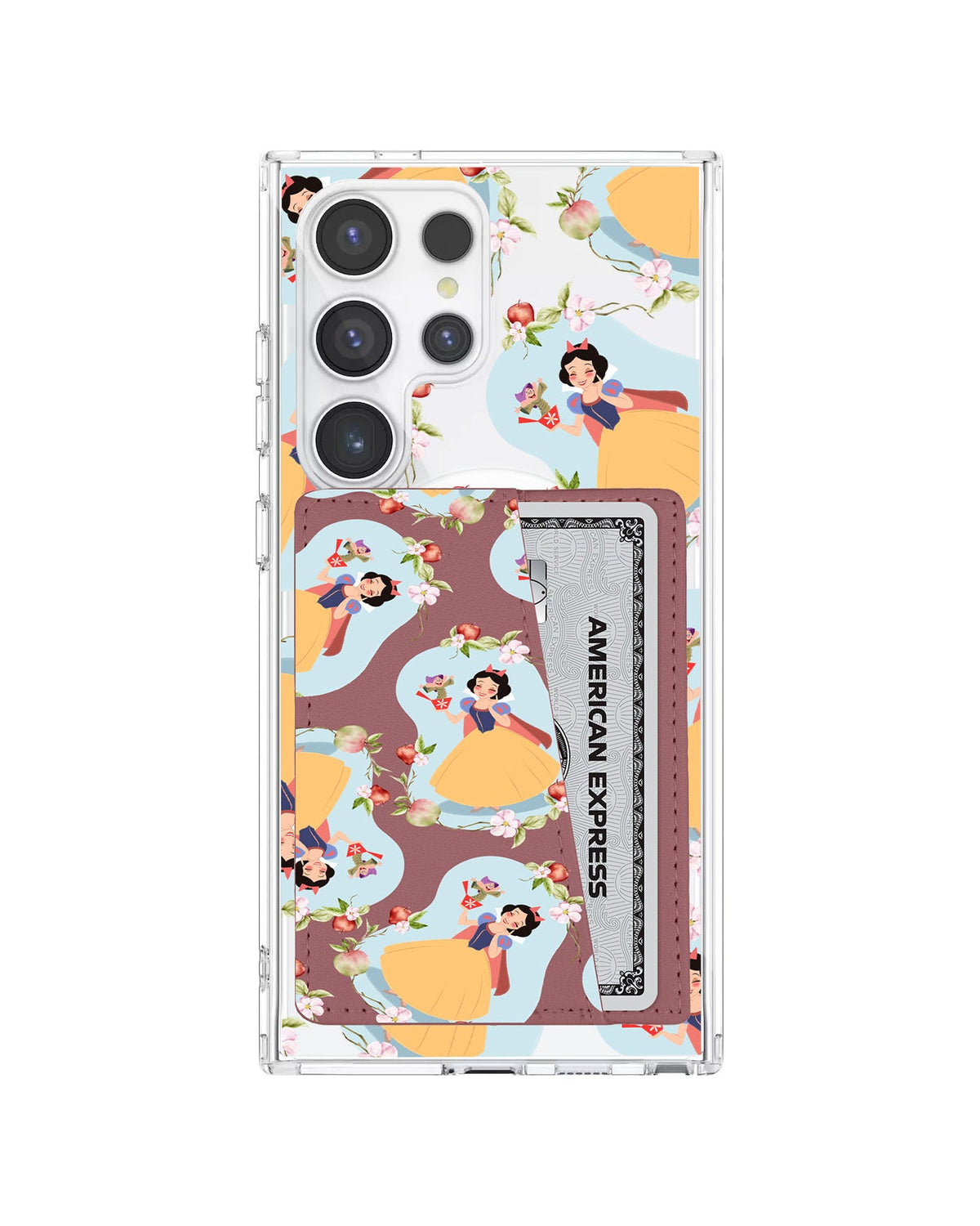 Android Leather Wallet Case - Snow White Pattern