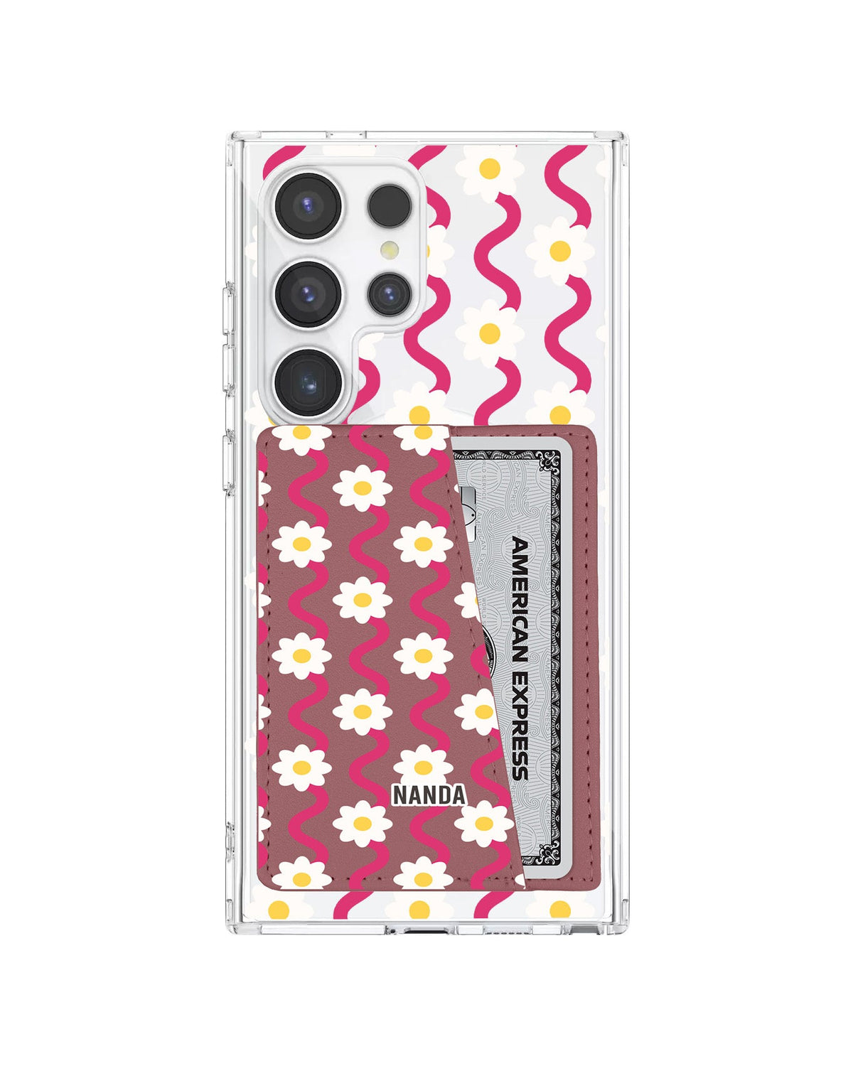 Android Leather Wallet Case - Daisy Disco