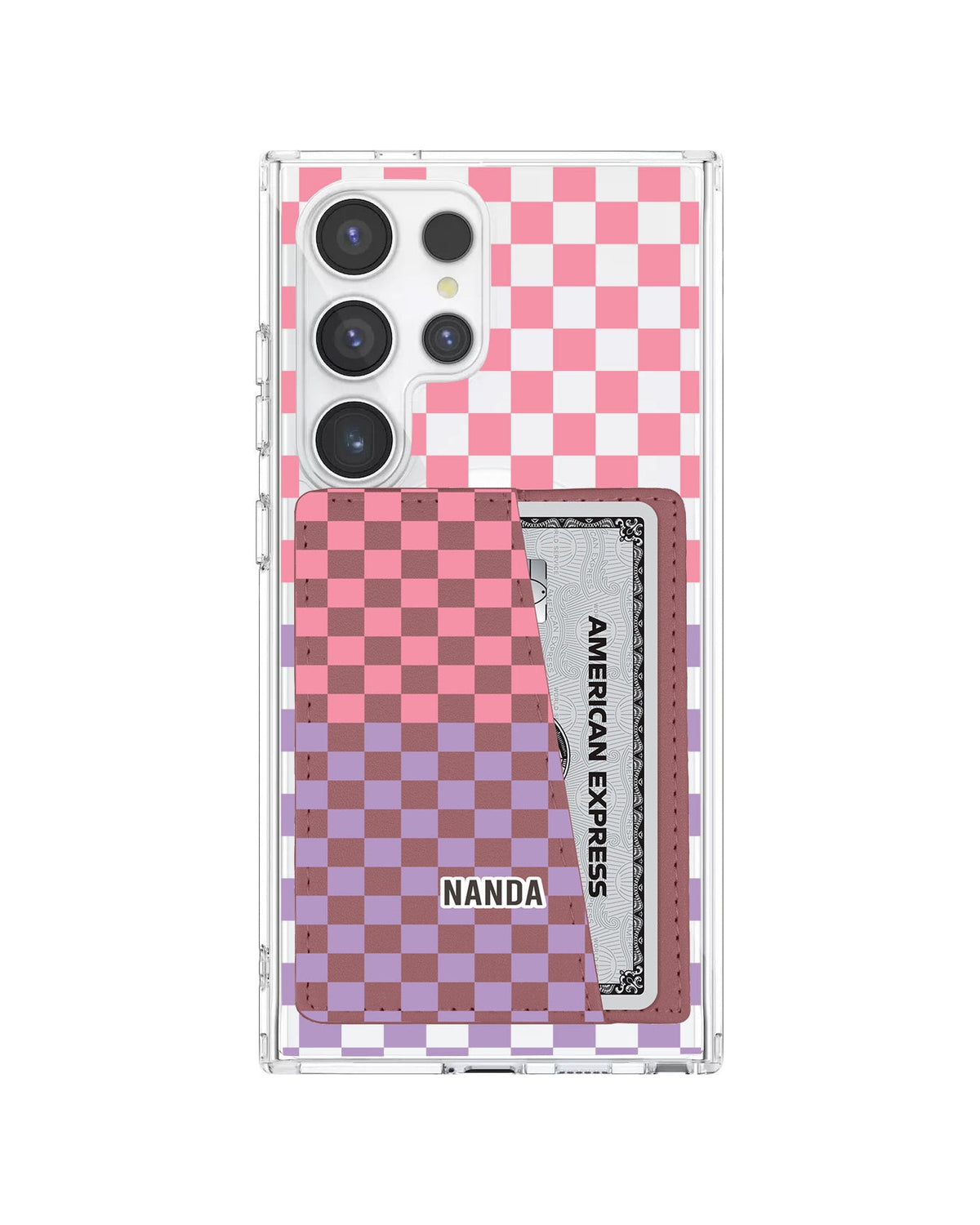 Android Leather Wallet Case - Candy Checkmate