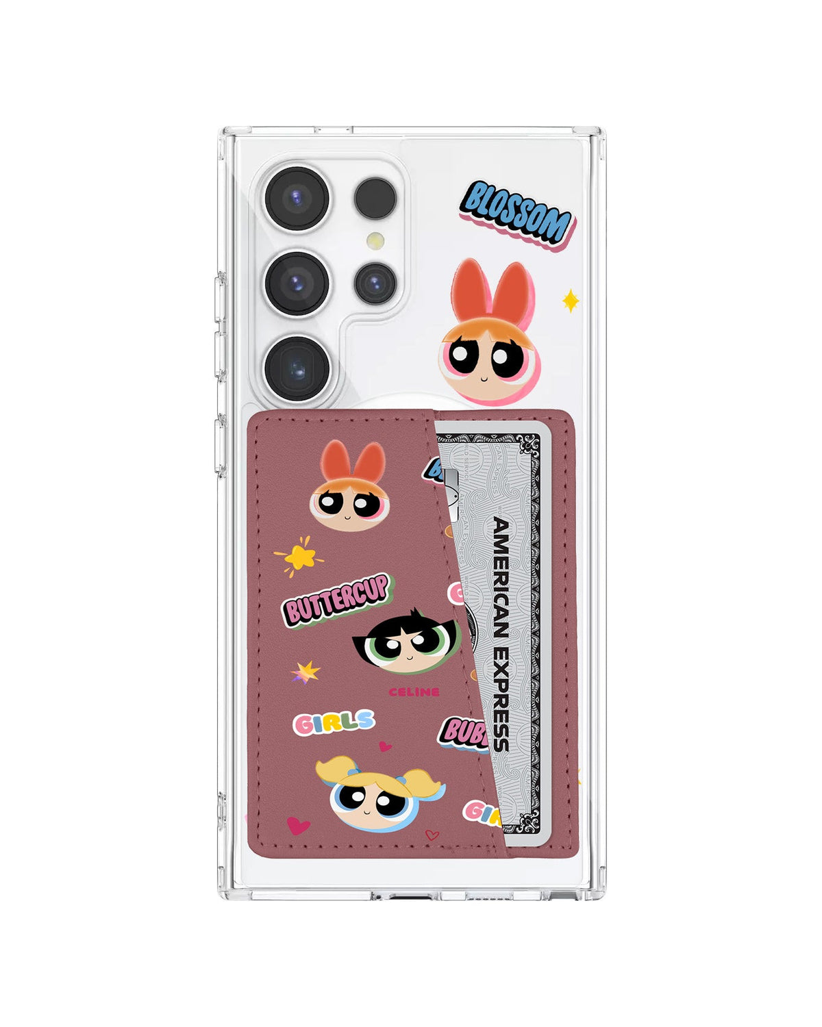 Android Leather Wallet Case - Power Puff Girls