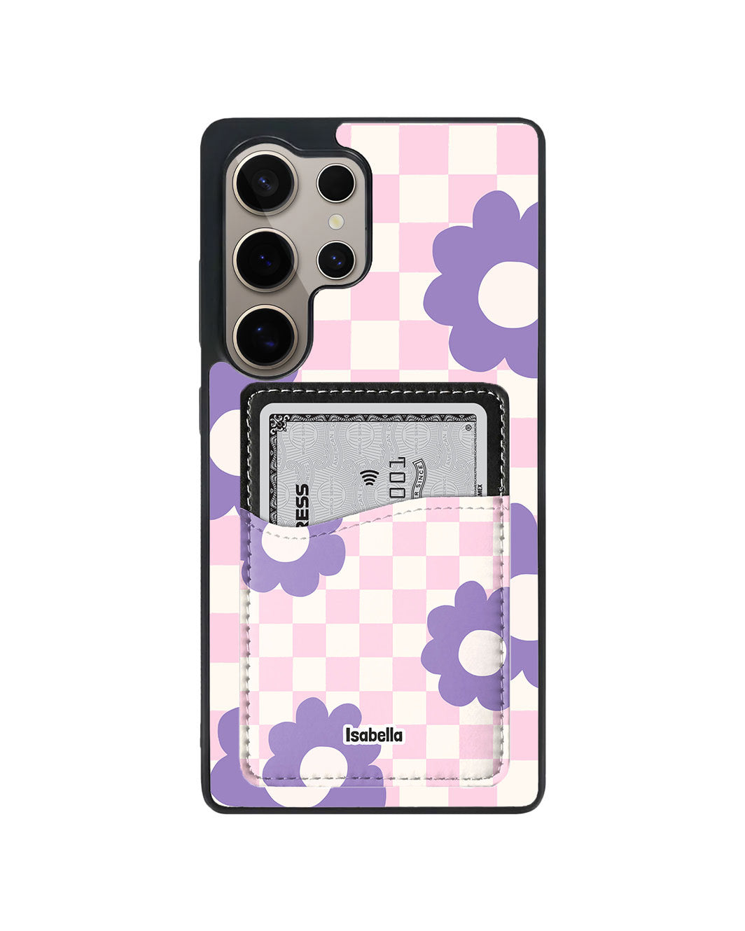 Android Phone Wallet Case - Lilac groove