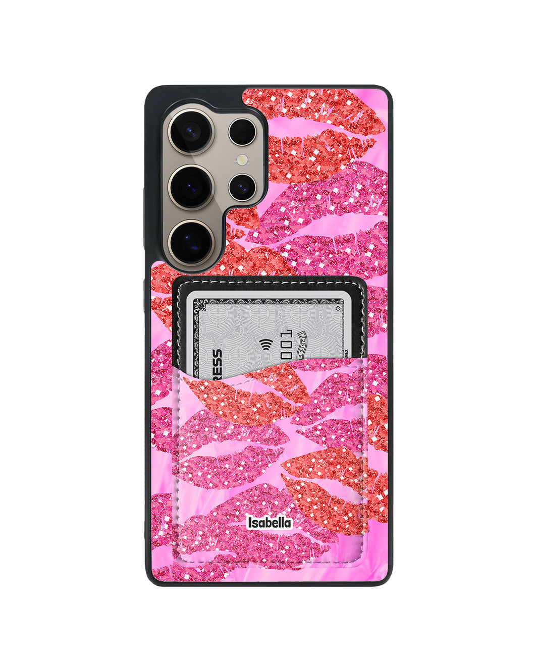 Android Phone Wallet Case - Glitter kiss