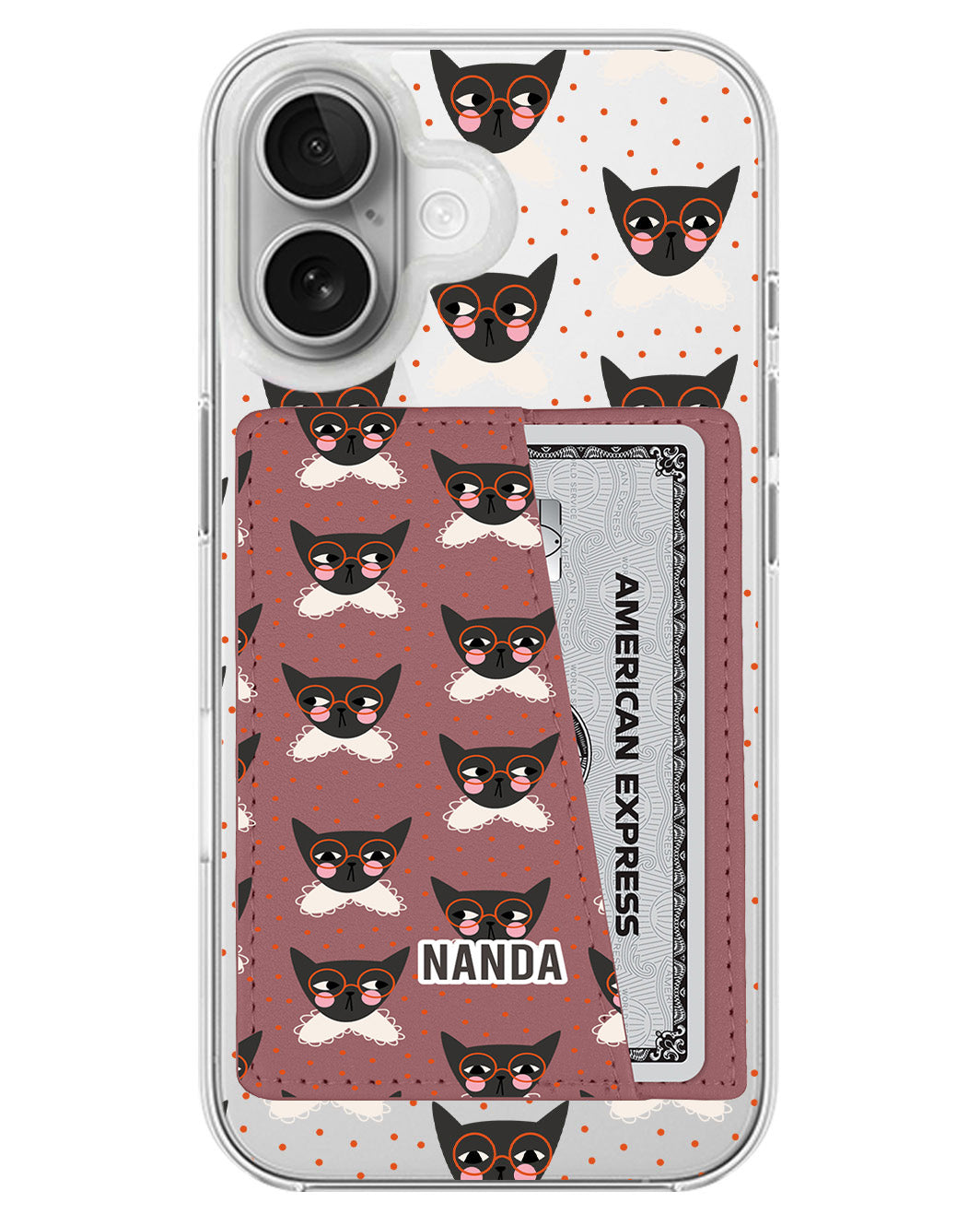 iPhone Leather Wallet Case - Little Friends