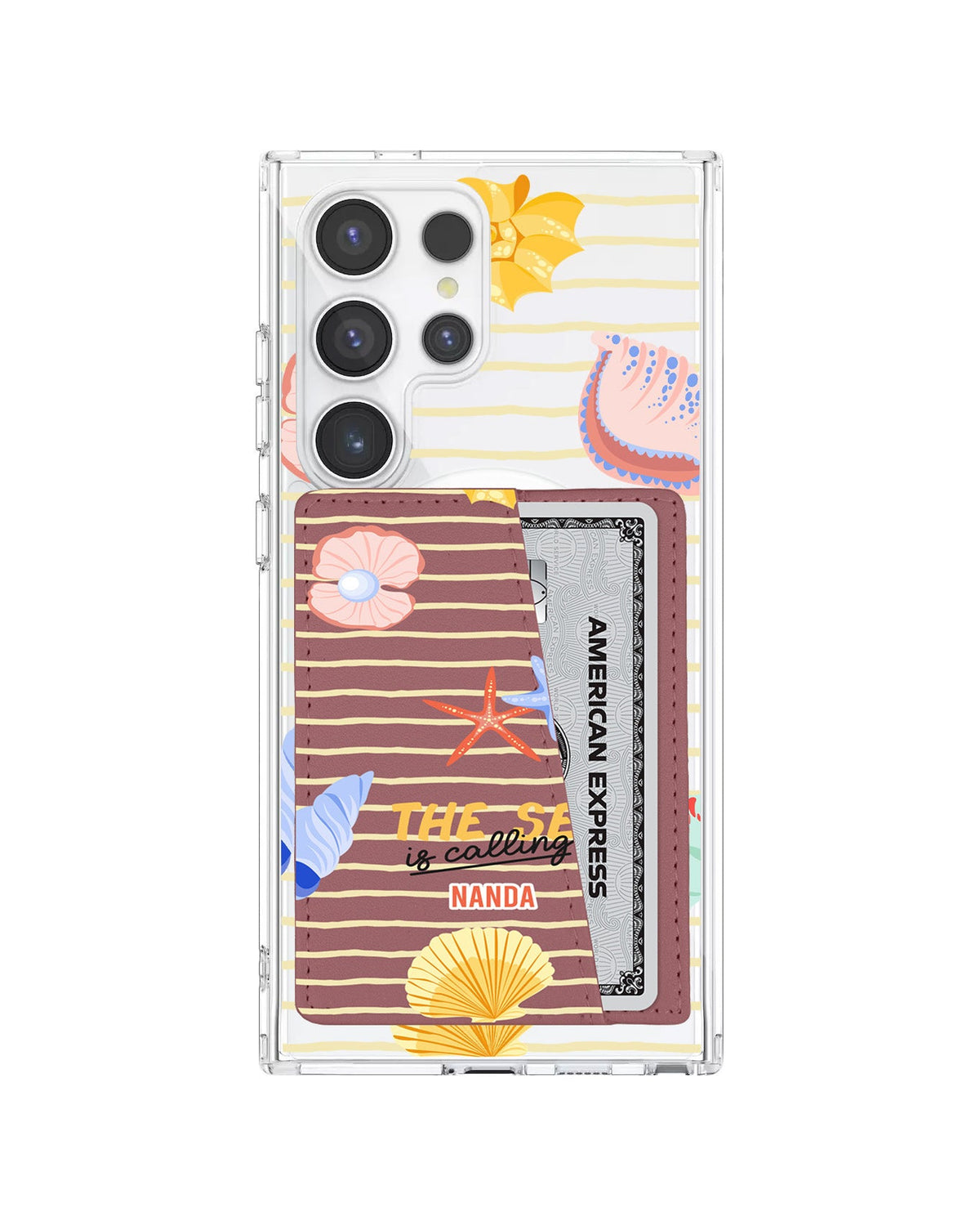 Android Leather Wallet Case - Sea Is Calling