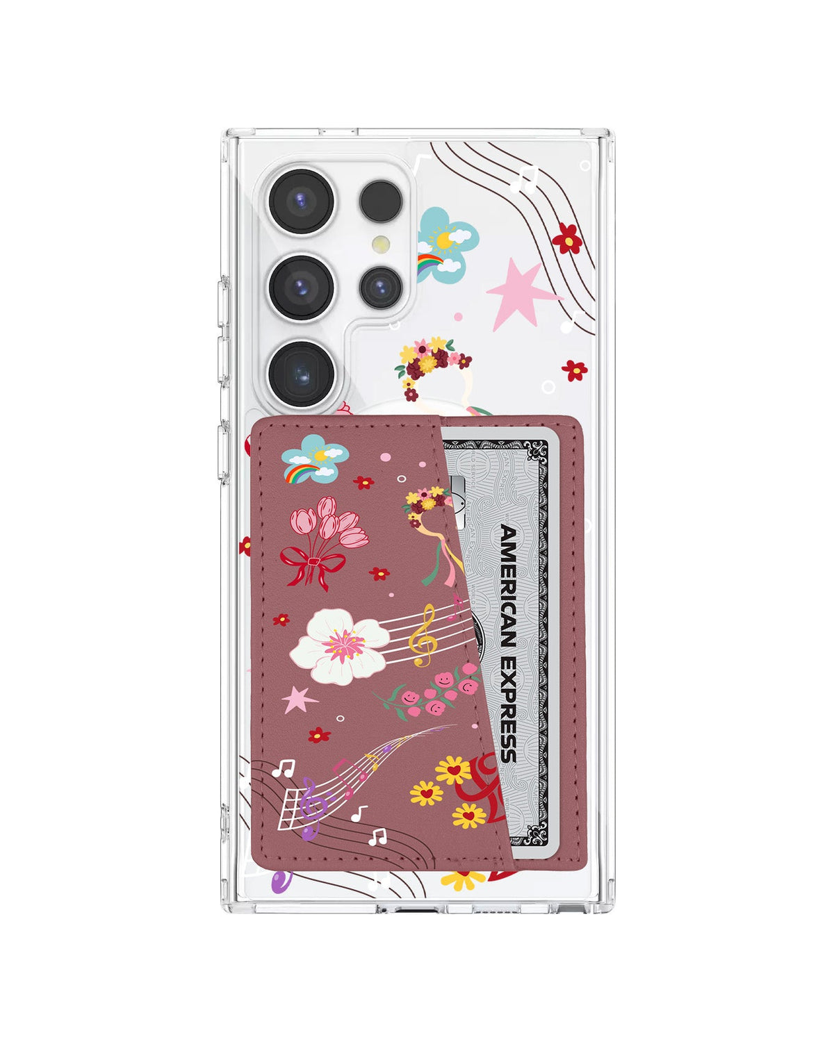 Android Leather Wallet Case - Red Velvet 3
