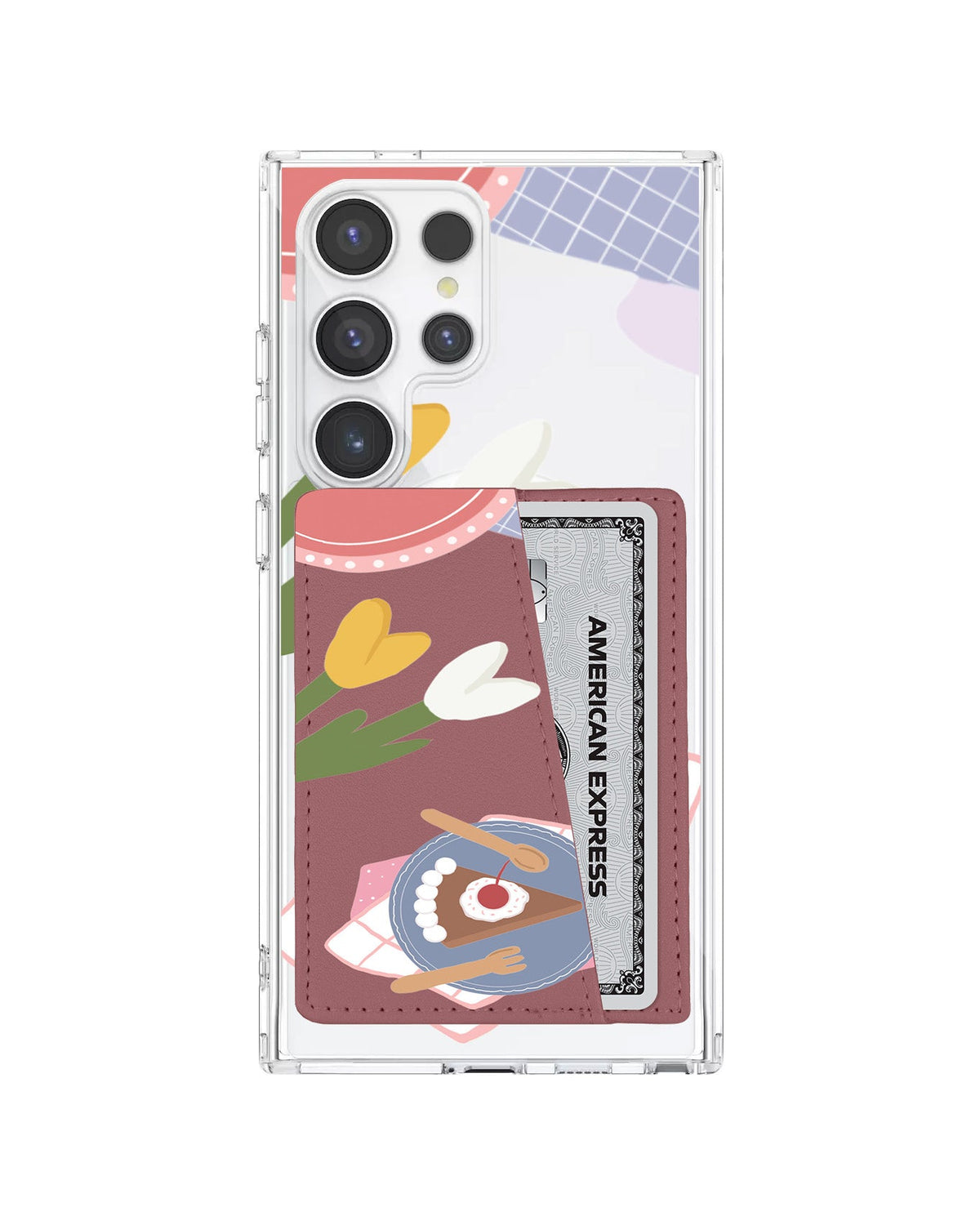 Android Leather Wallet Case - Picnic Day Cake